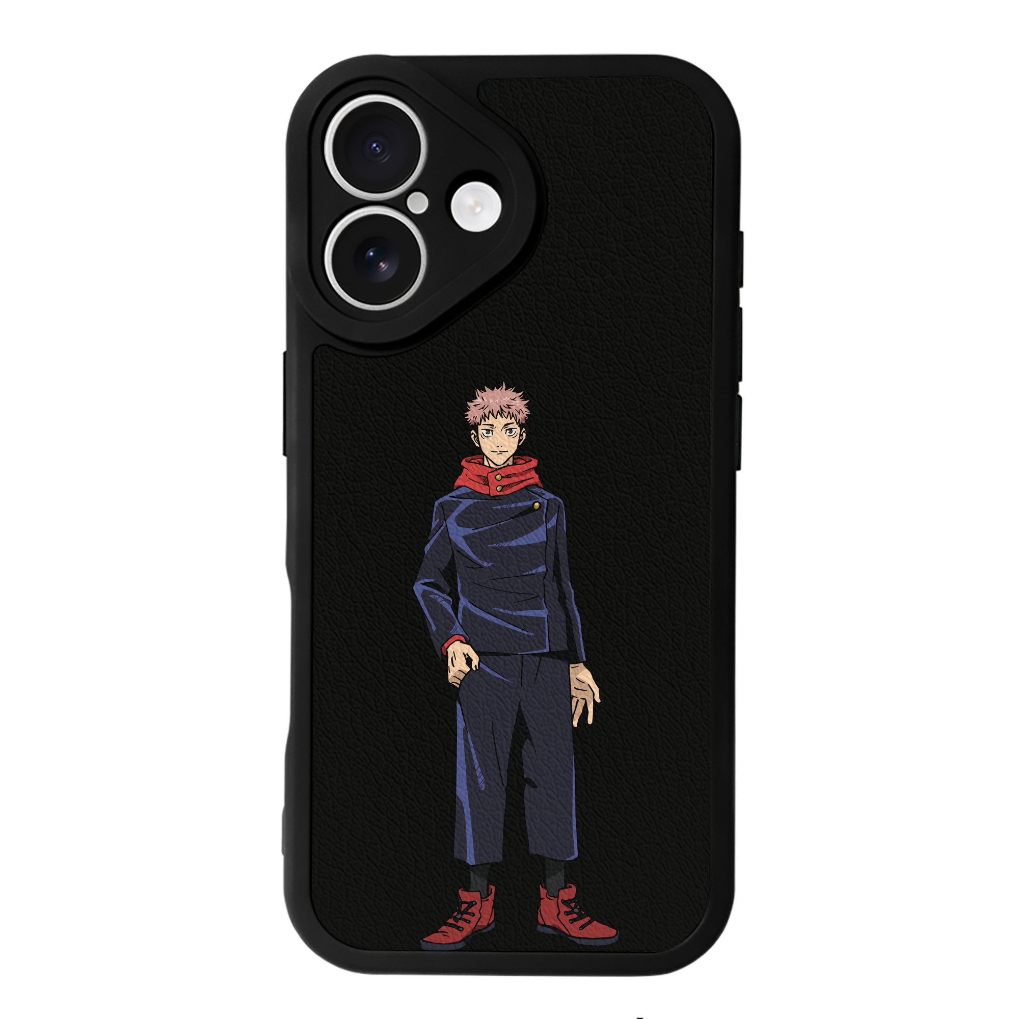 （画像用） 呪術廻戦 Jujutsu Kaisen 【iPhone 16シリーズ対応】シリコンスマホケース（レザー調） 材質：シリコン